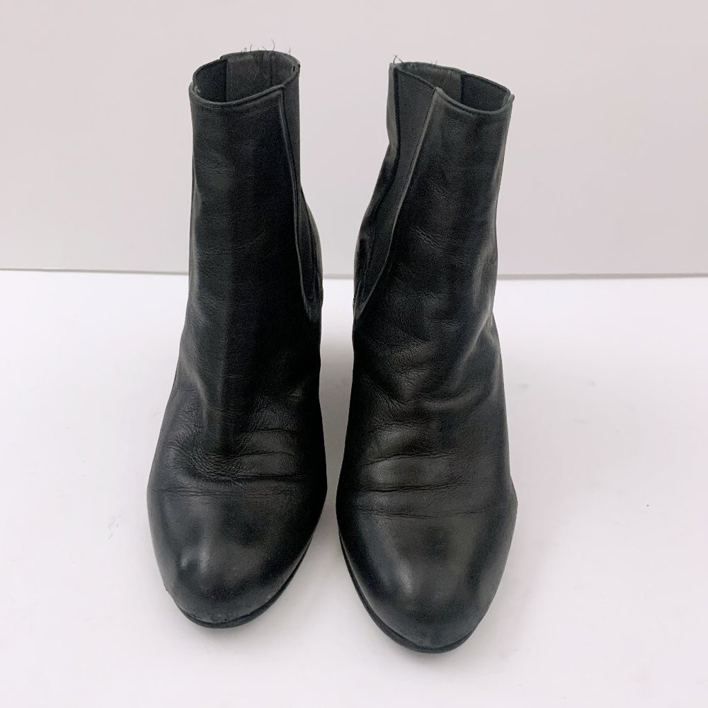 Stuart Weitzman Black Wedge Booties - Nusocks - image 3